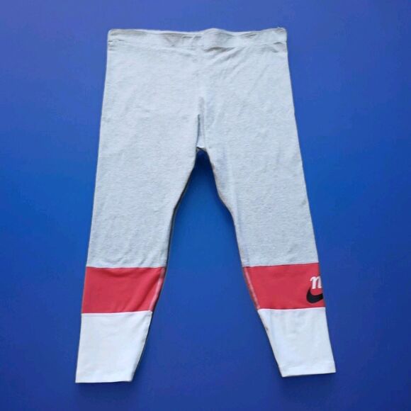 Nike Dri-FIT Leggings Womens Size 2X Colorblock Running Yoga Pants - Picture 1 of 4